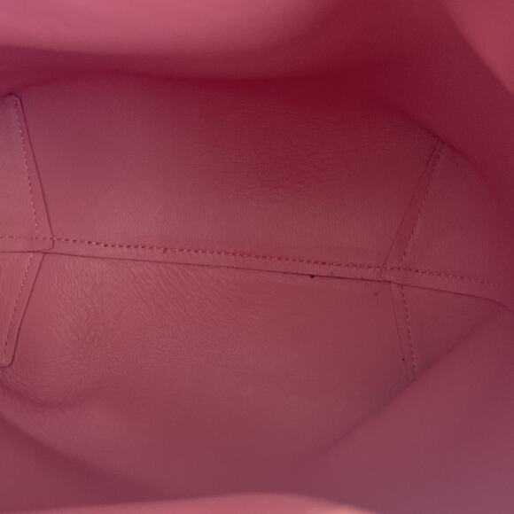 NWT MSRP$ 695 Mansur Gavriel Confetti Leather Bucket Bag Crossbody Flamingo Pink - Picture 7 of 8